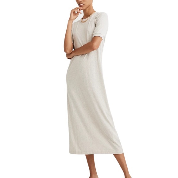 Madewell Minimalist Tan Maxi Dress. Size Small - Picture 3 of 8